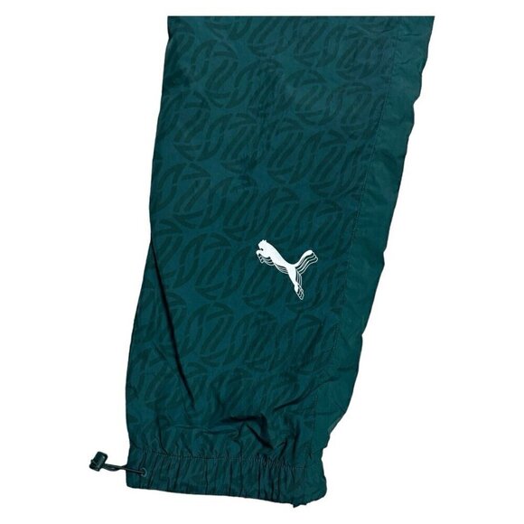 PUMA HOOPS Basketball Lined TEARAWAY Snap-Up Splash Track Activewear Pants Small - Picture 6 of 9